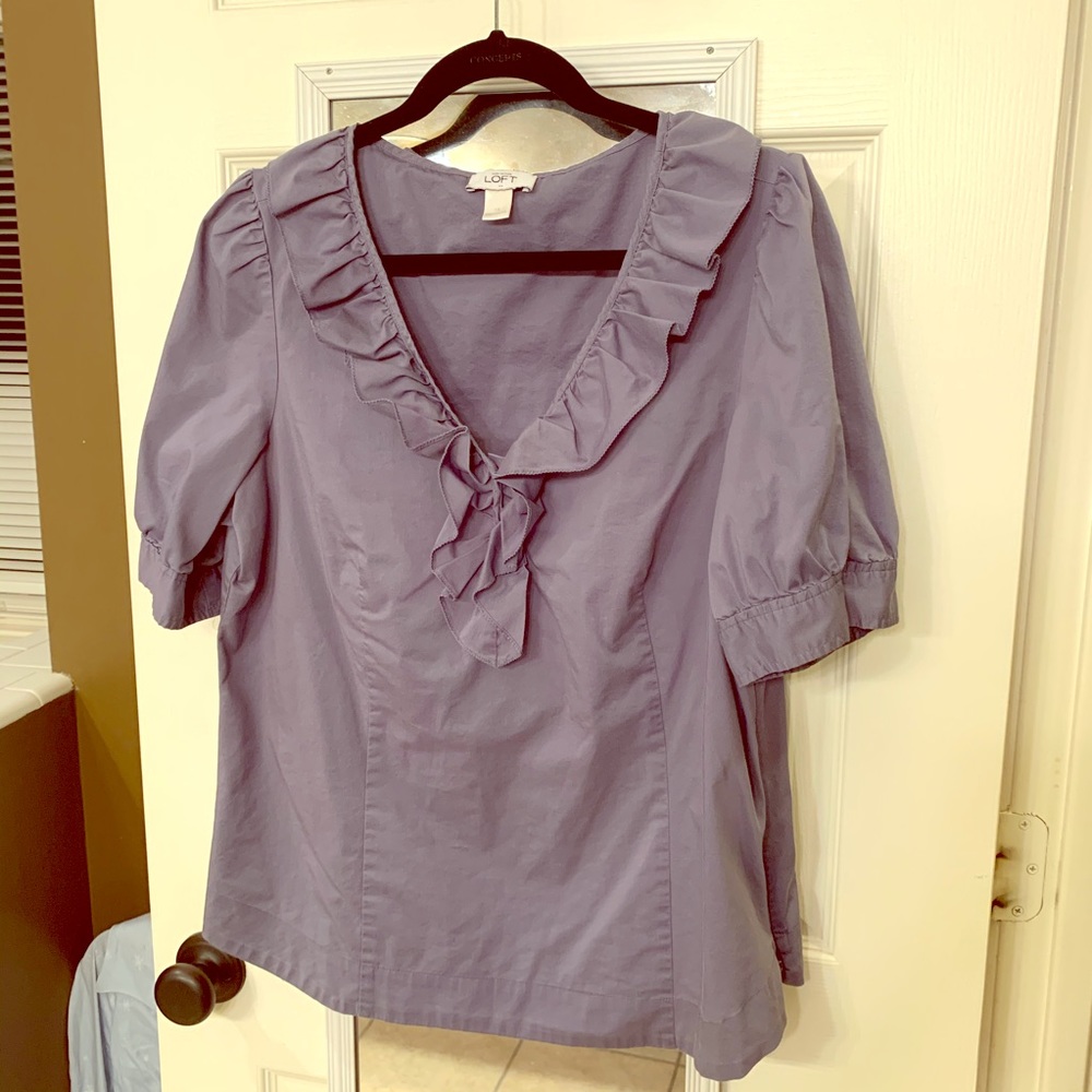 Ann Taylor Loft ruffled blouse